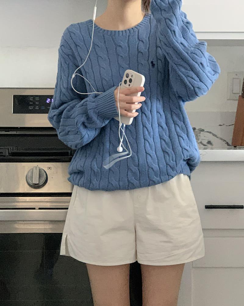 폴로랄프로렌 남녀공용 24FW 포니로고 코튼 꽈배기 니트 7컬러