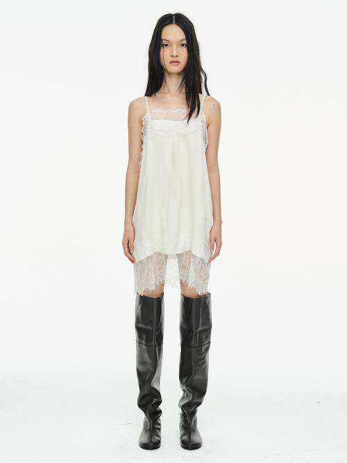 LACE SLIP DRESS / IVORY