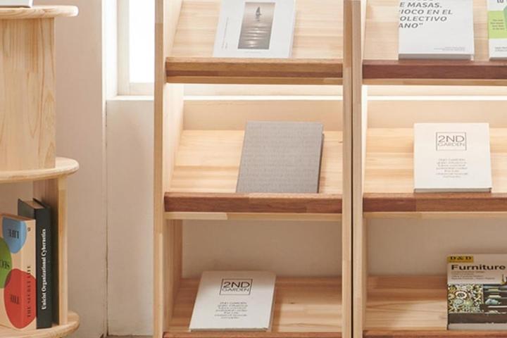 아이건강한 삼나무 원목 3단 동화책 전면 책장(40cm) 슬림 책방 화일 책꽂이 LP