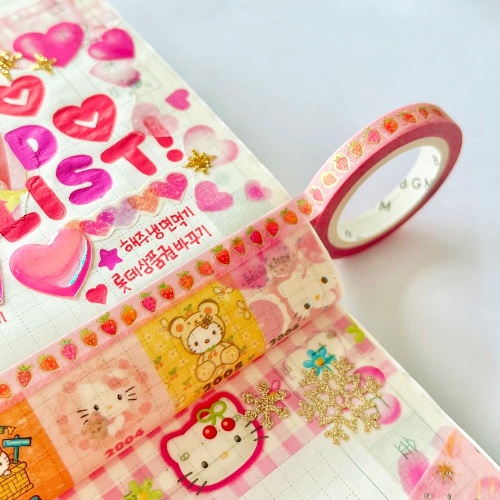 BGM 2023 슬림 5mm 마스킹테이프 (사랑하는 딸기 146)