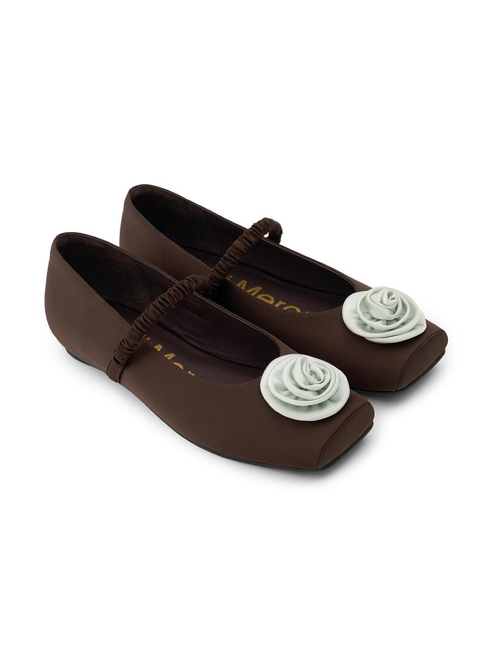 MARYJANE FLAT ROSE_BROWN MINT