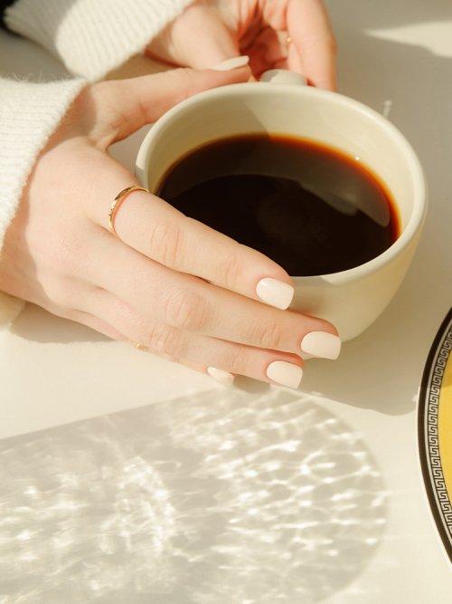 리유저블 네일팁 크림 베이지(숏 스퀘어)