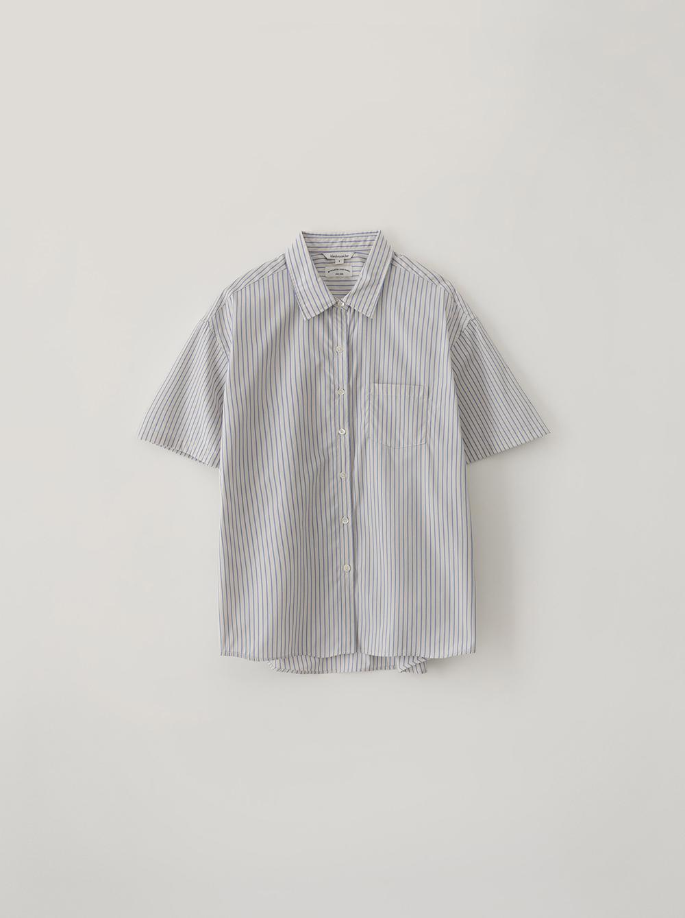 ELLIE HALF SHIRT_BLUE STRIPE