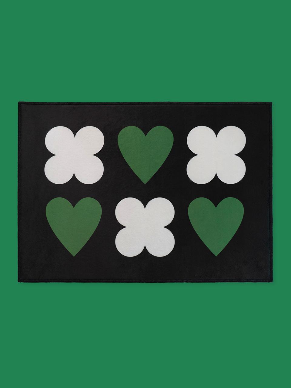 웰컴매트 LUCKY HEARTY BLACKBERRY