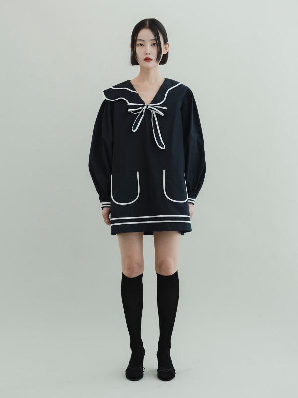 SADIE Mini Dress - Navy