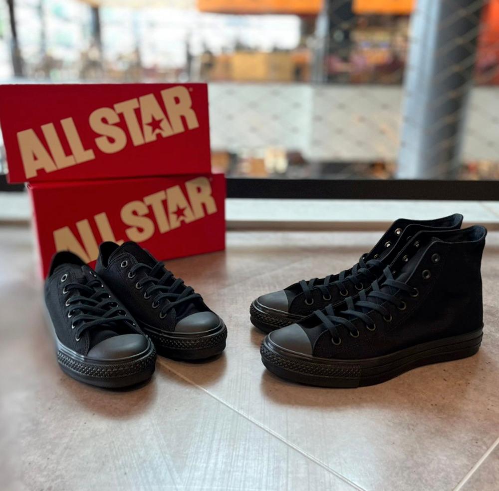[40%] 컨버스 재팬 올스타 제이옥스 하이 올블랙 블랙모노크롬 사이즈 225부터 MADE IN JAPAN