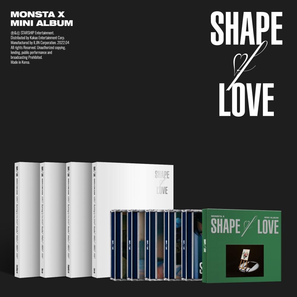 MONSTA X Mini Album SHAPE of LOVE - VER SET + JEWEL SET + SPECIAL VER.