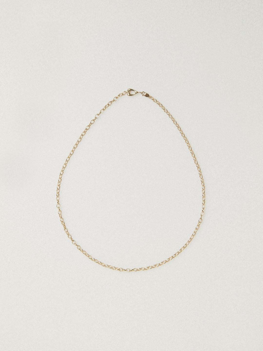 Heart Chain Necklace, 14k gold