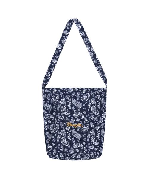 Light Paisley Shoulder Eco Bag Navy
