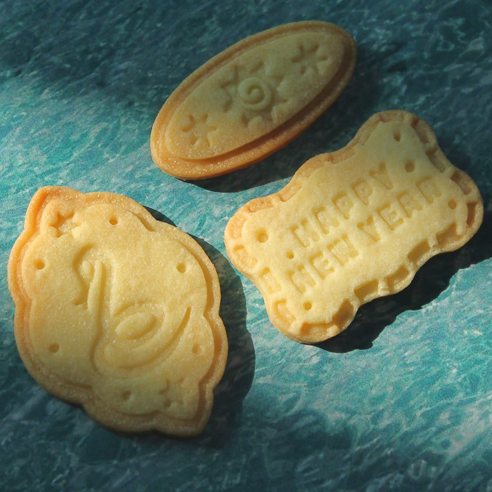 새해 쿠키틀 3종 푸른 뱀 문양 쿠키커터 2025년 모양틀 홈베이킹