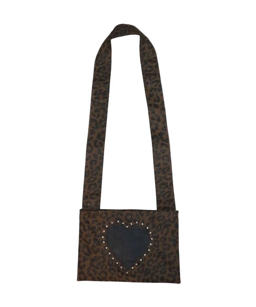 [y0bag] 핸드메이드 미니 크로스백 - leopard