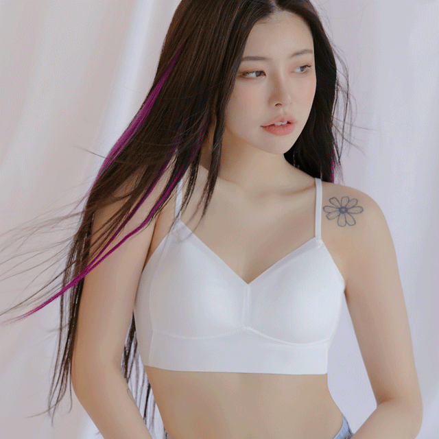 데일리 깃털 느낌 편안한 브라렛