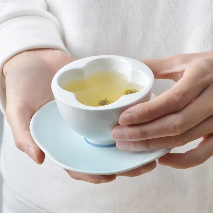 [아리아워크룸] 신경욱작가, 단아 꽃잔 세트