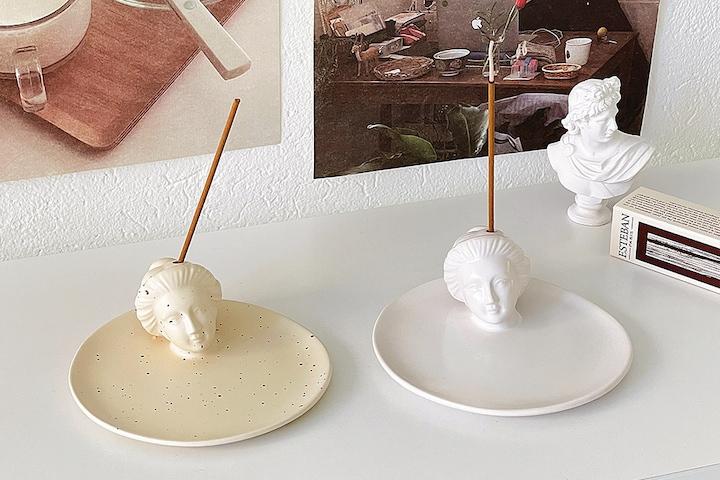 퀸 세라믹 인센스홀더 향피우기 받침대 2colors