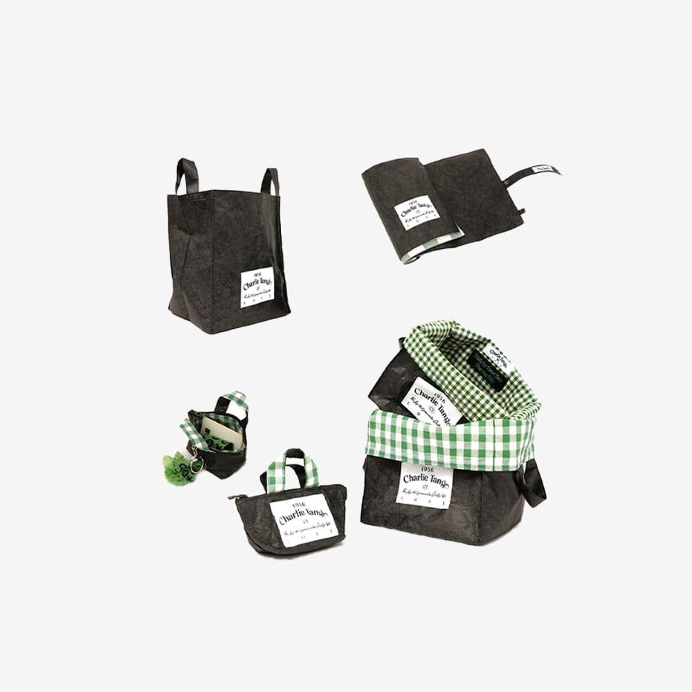 찰리탱고 강아지 산책용품 페이퍼 깅엄체크 시리즈(타이벡)