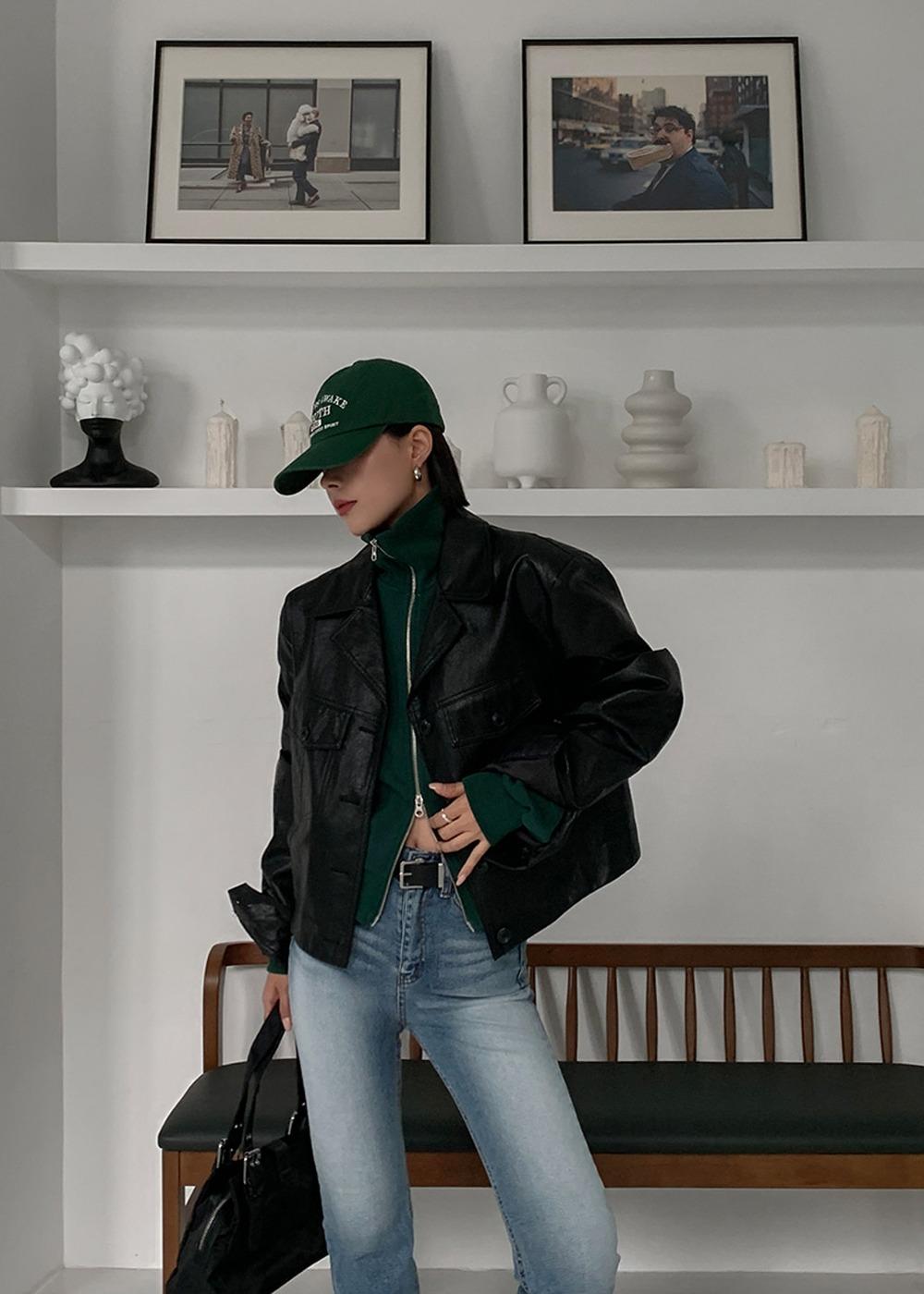 와일드 레더 자켓 (3color) 12811