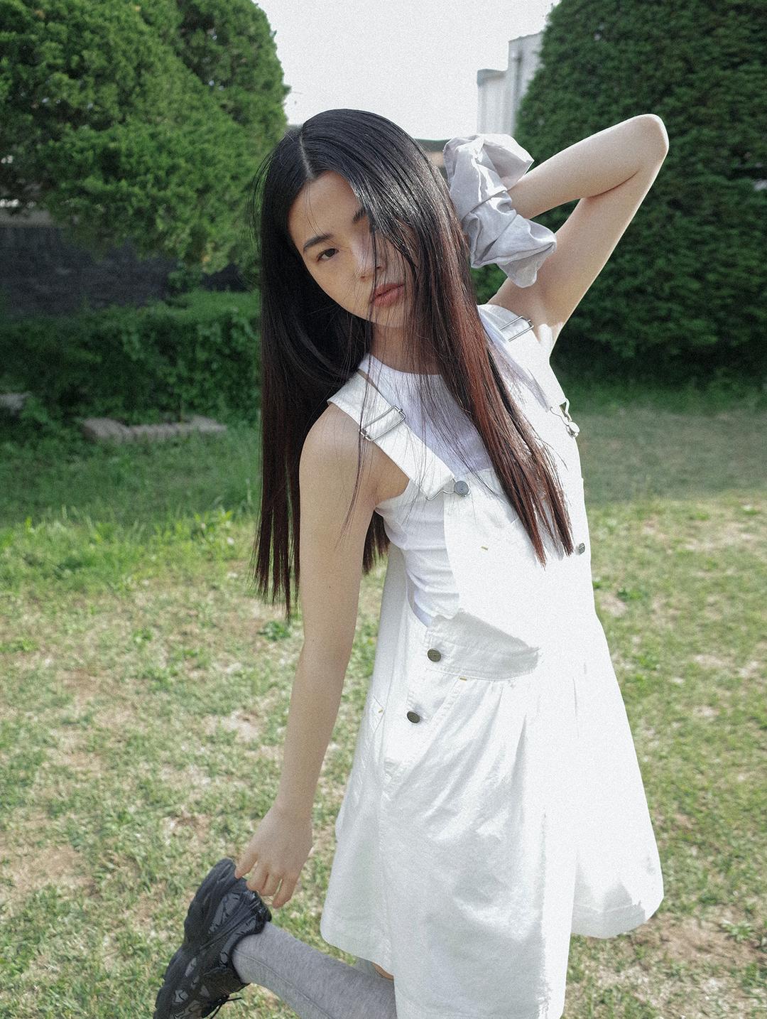 House cotton overall dress