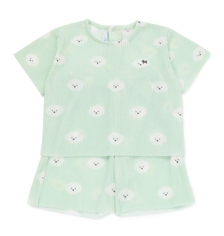 [티몬] 블루독베이비/(백일/돌선물/유치원등원복)구름퍼피플리츠상하복 44370-672-03/롯데백화점