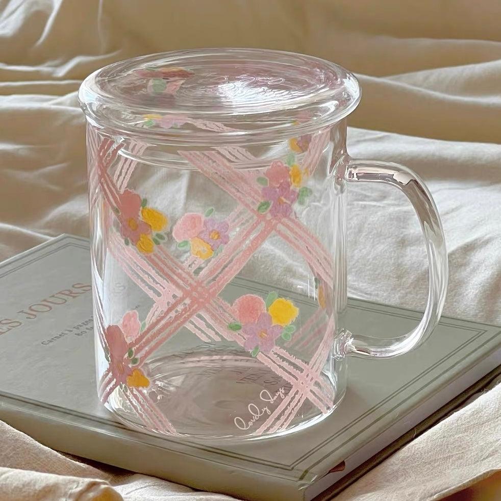 Vintage Girly Glass Cup