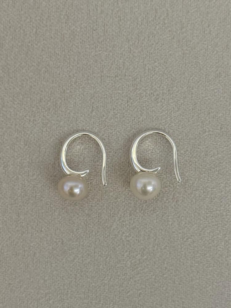 마고 925 미닛 담수진주 후크 귀걸이