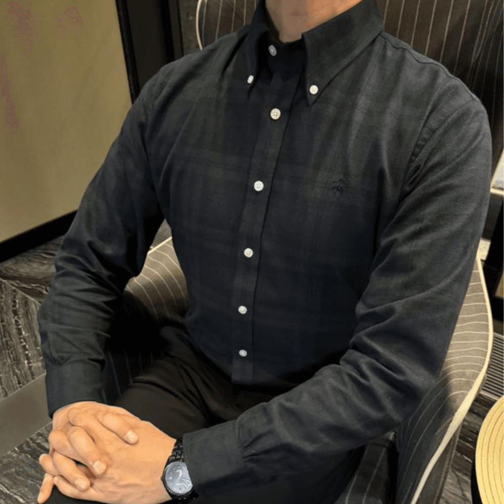 브룩스 브라더스 플란넬 구김없는 겨울 셔츠 남방