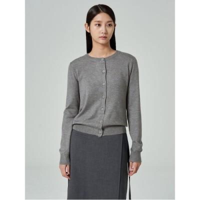 에잇세컨즈  라운드넥 카디건  그레이 (...