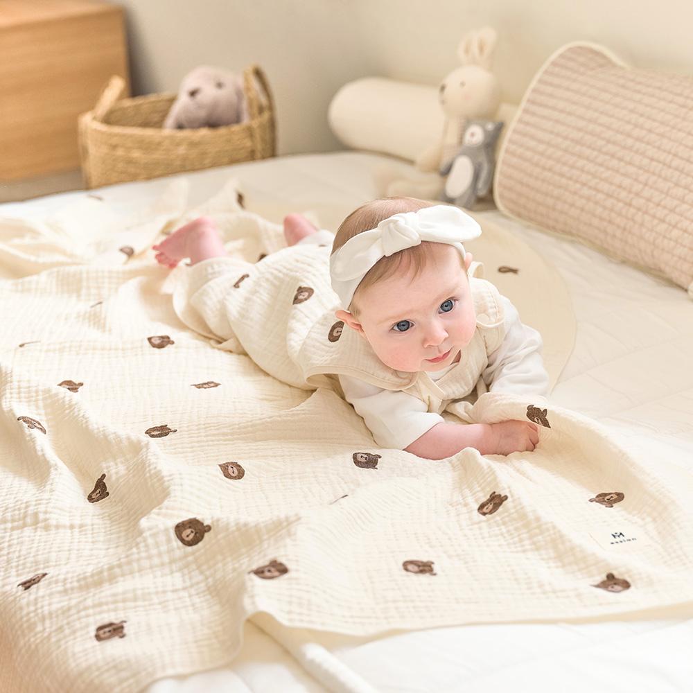 모데즈 3중거즈 아기 유아 블랭킷 M (디자인선택)