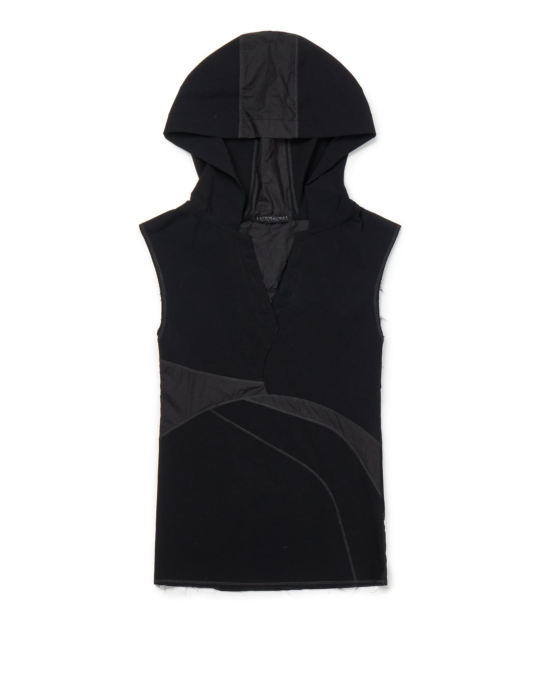 VOL. 2.5 Hoodie sleeveless BK