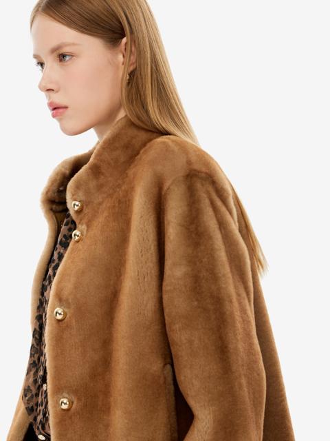 램스 울 하이넥 무스탕_J254PSF605