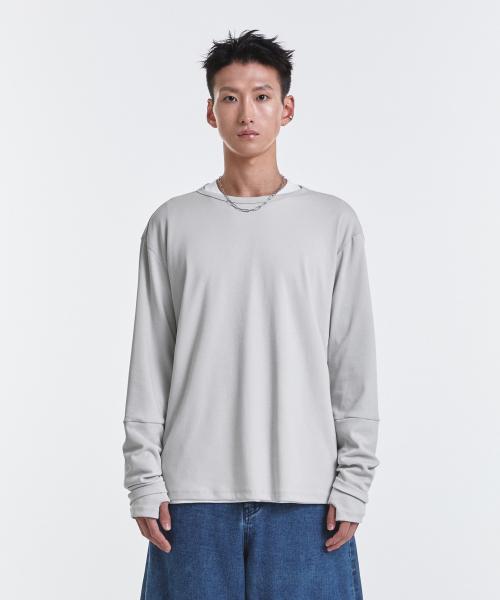 Loop Overlayer Long sleeve (Light Grey)