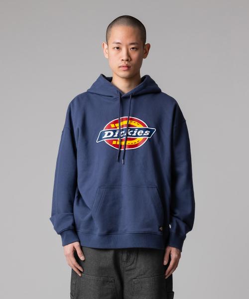 베이직 트리 로고 후드 Navy