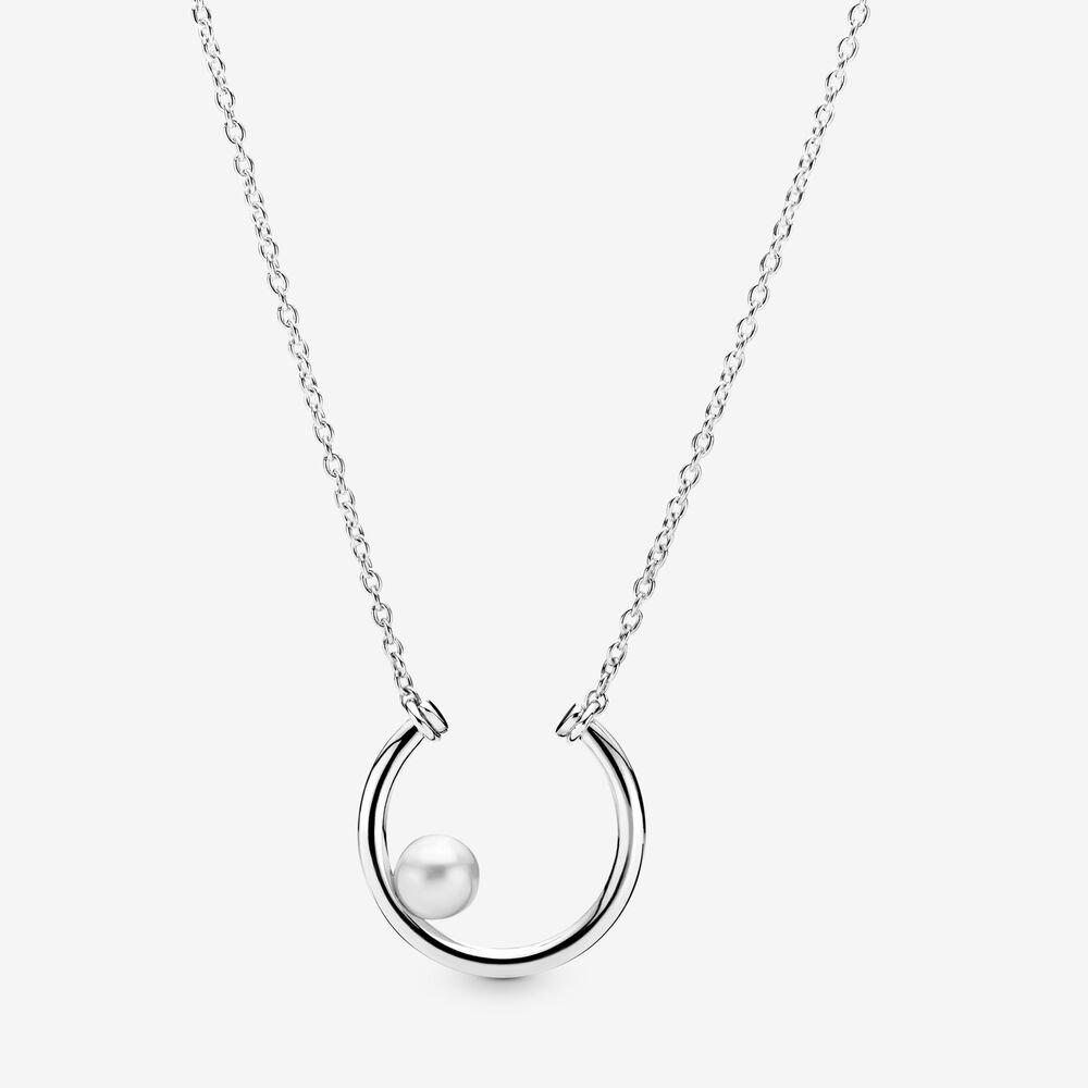 판도라 프레쉬워터 컬쳐드 펄 서클 네크레이스 397526P, Pandora Freshwater Cultured Pearl Circle Necklace 397526P