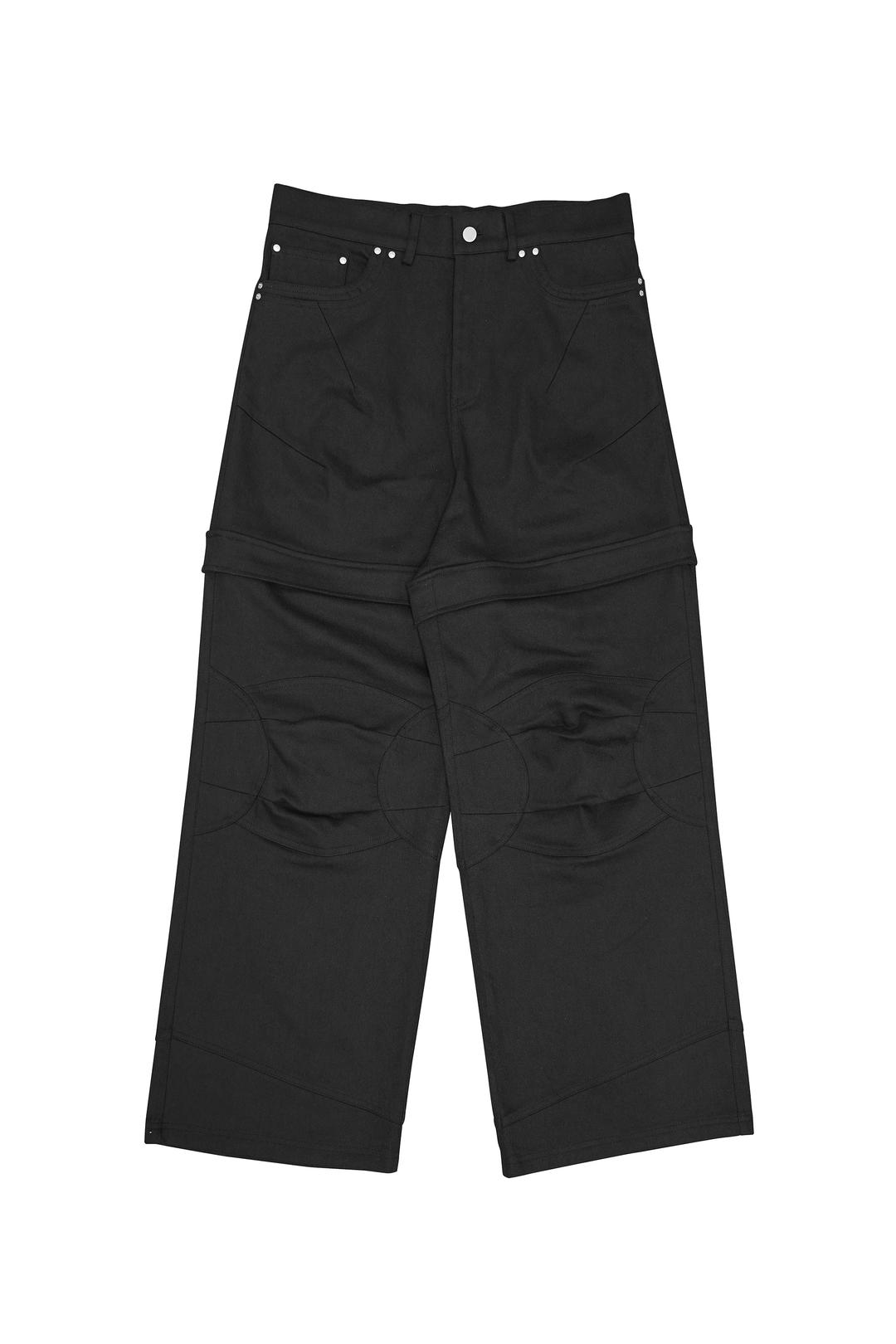 FAR WIDE COTTON PANTS_BLACK