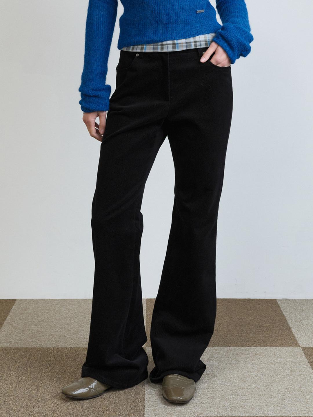 Twill Cotton Bootcut Pants VW5WL532_2color