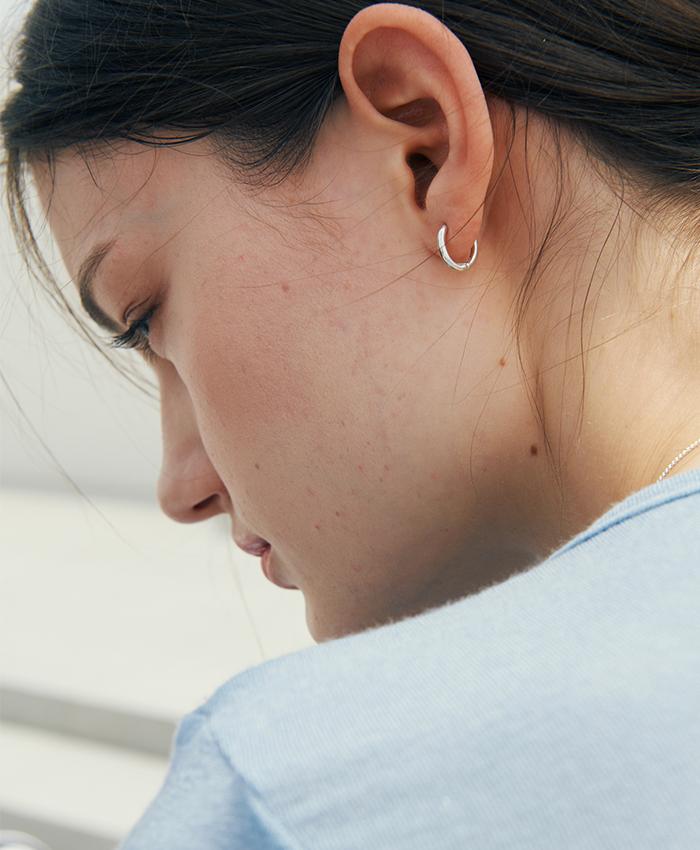 [당일출고][3차 리오더][925 silver] Deux.silver.131 / basic earring (2 size)