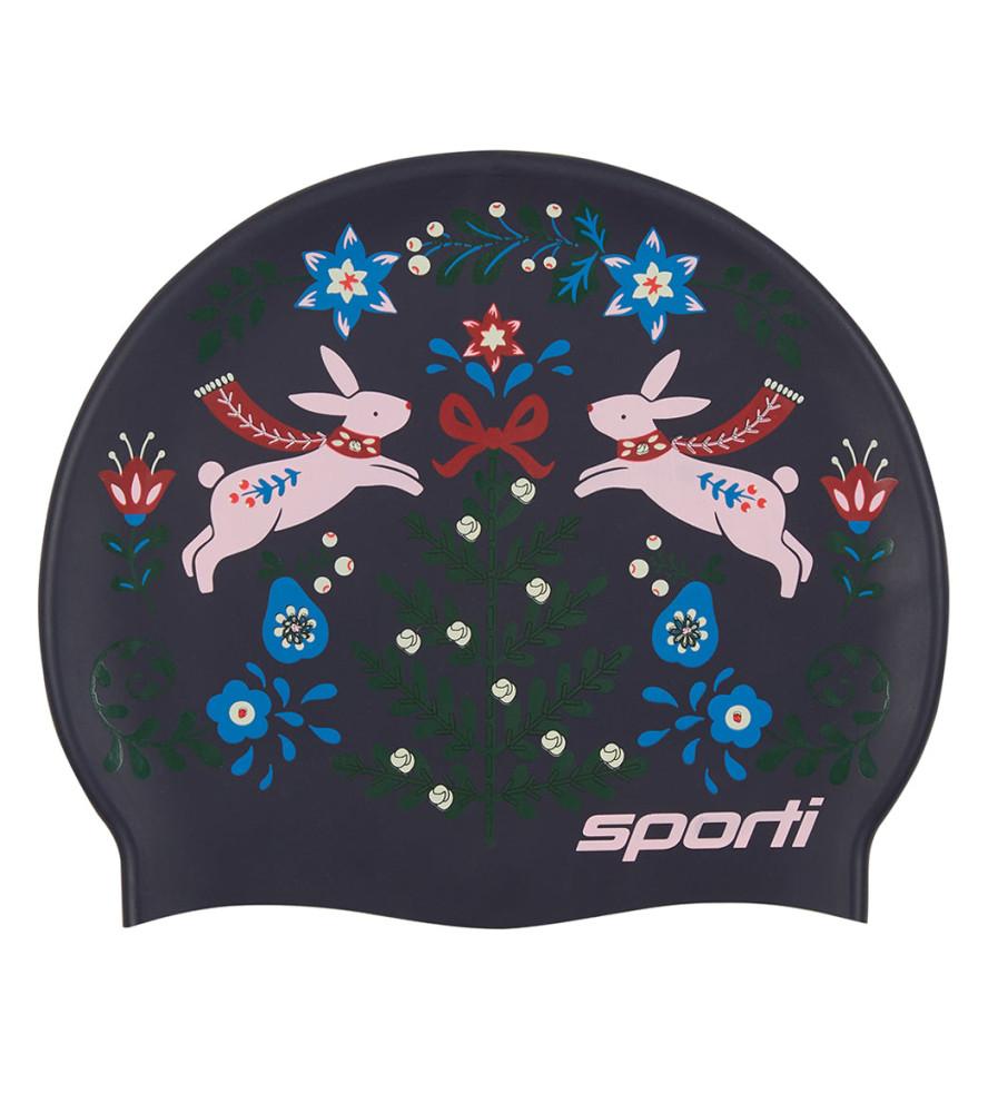 스포티 포크로어 포레스트 실리콘 수모 수영모자 크리스마스 에디션 그래니 스웨터 Spoti Folklore Forest Silicone Swim Cap 홀리데이 에디션