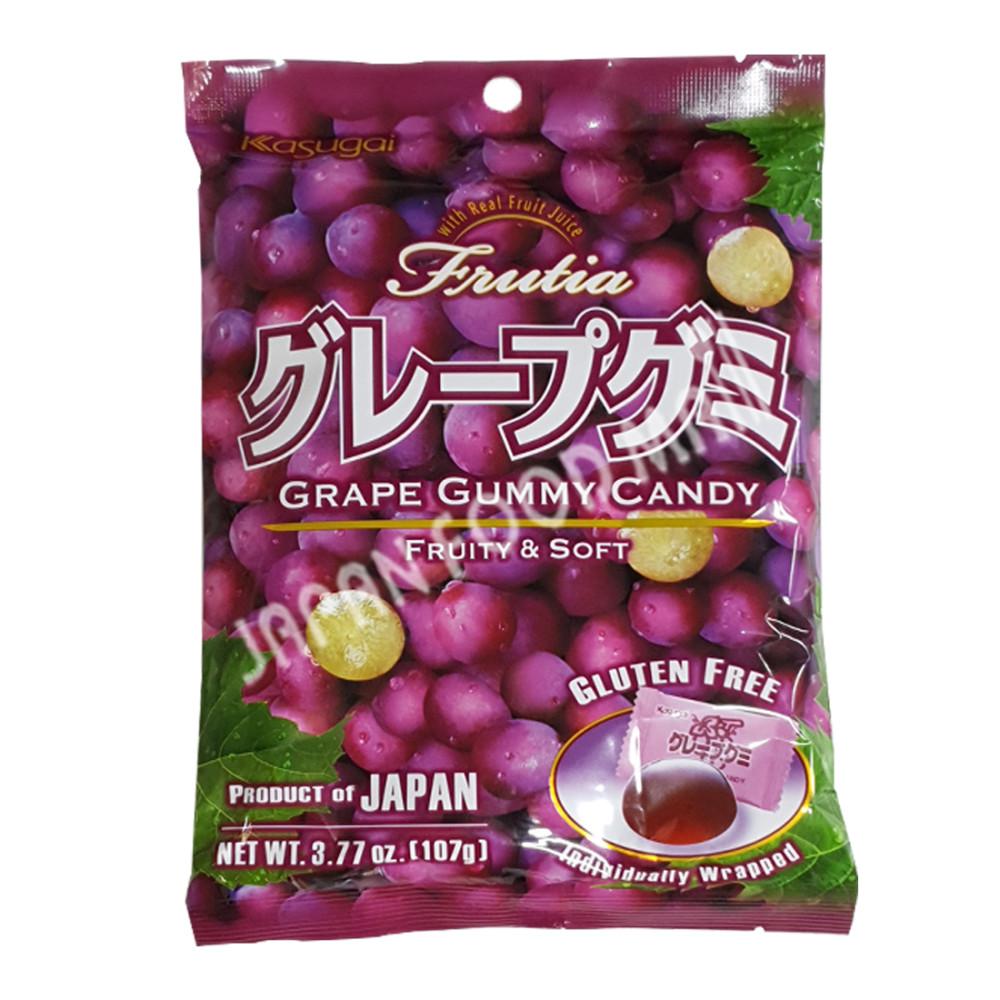 카스가이 그레이프 구미 107g / 일본 카수가이 포도 젤리 프루티 앤 소프트 마이구미