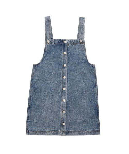 데님 오버롤 원피스 [BLUE]