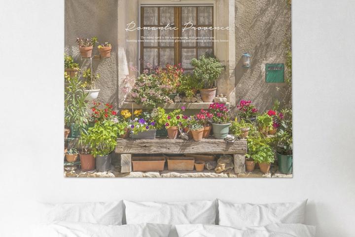 로맨틱프로방스 풍경 패브릭포스터 / 가리개커튼 3size