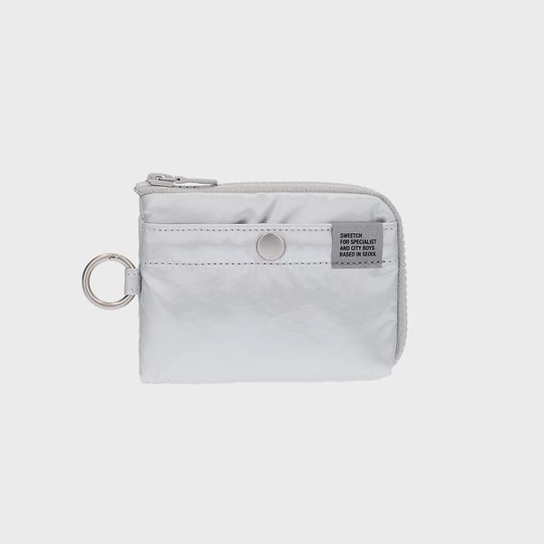 HALF ZIP WALLET 001 M Silver