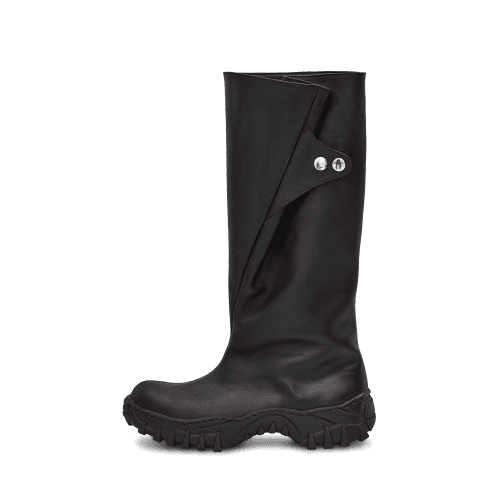 Folded long boots "BLACK\"