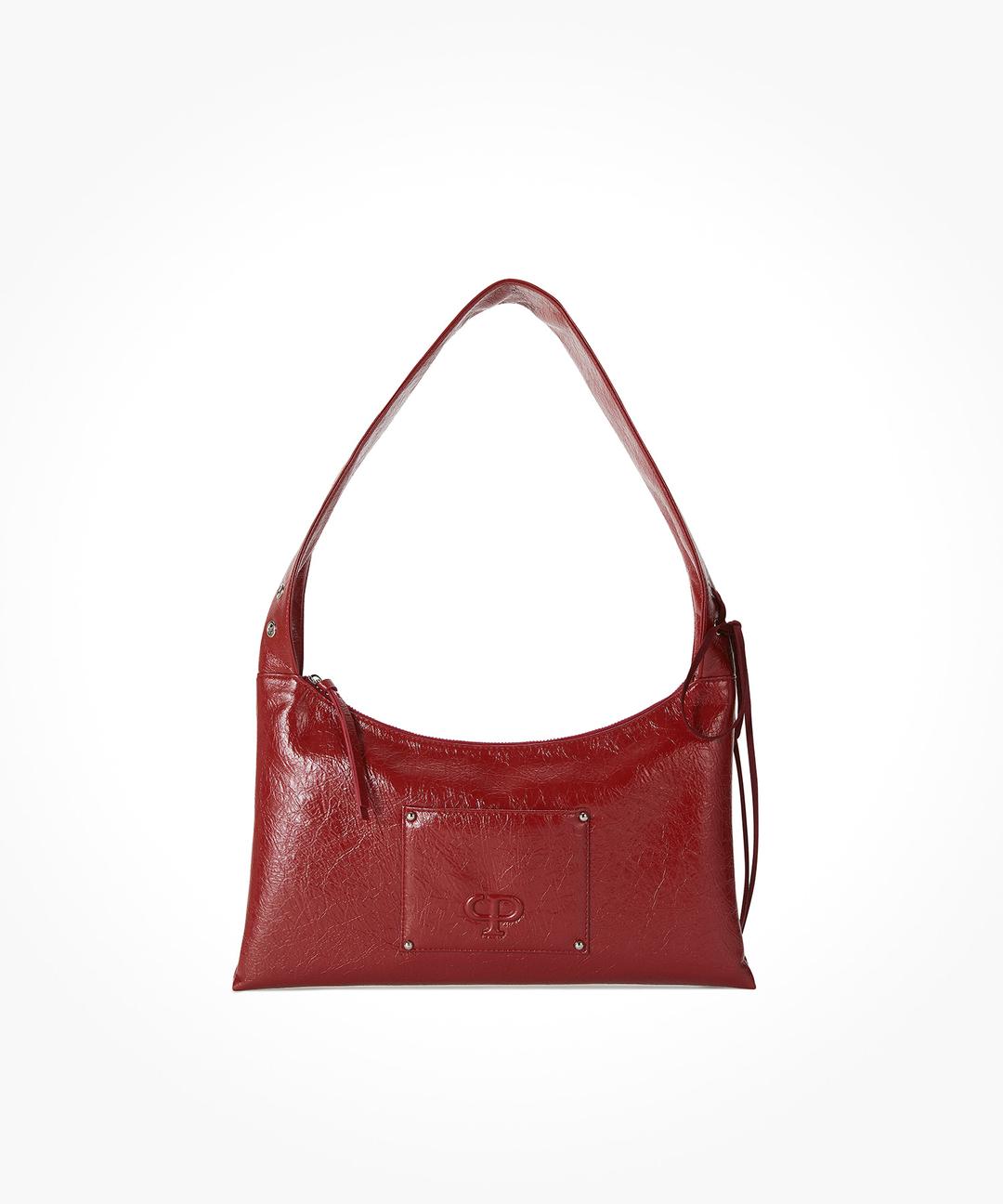 EYELET FLAT SHOULDER BAG(KETCHUP)