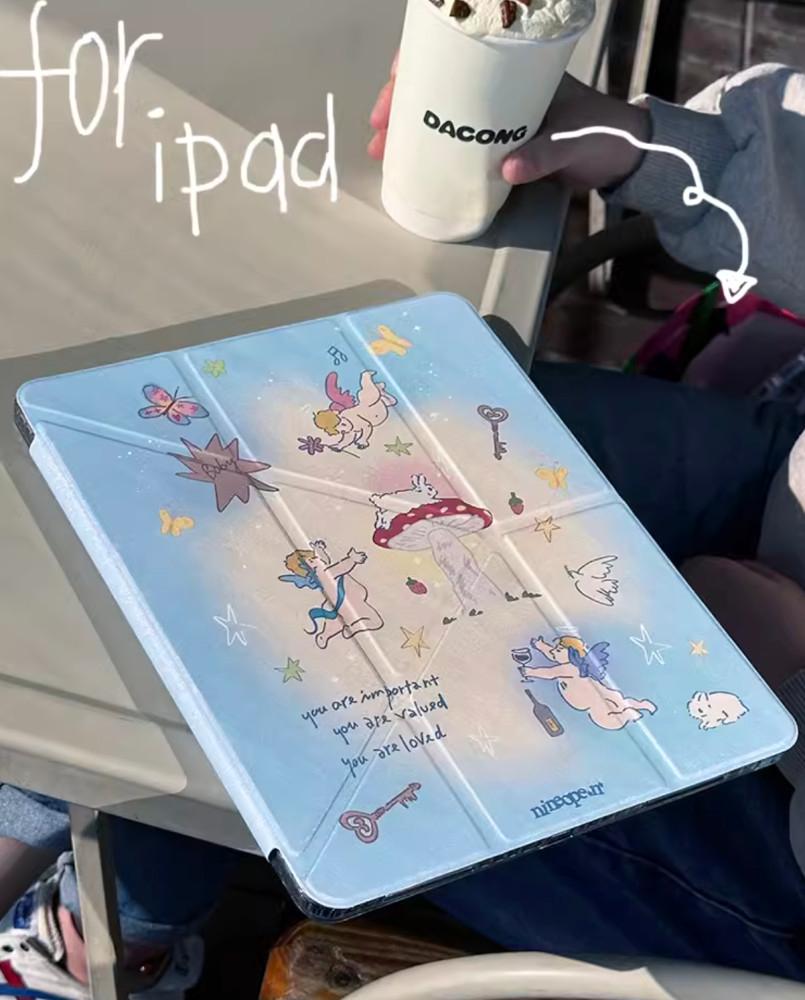 Ipad case 넌 나의 수호천사 홀로그램 아이패드케이스 예쁜 아이패드에어 프로케이스