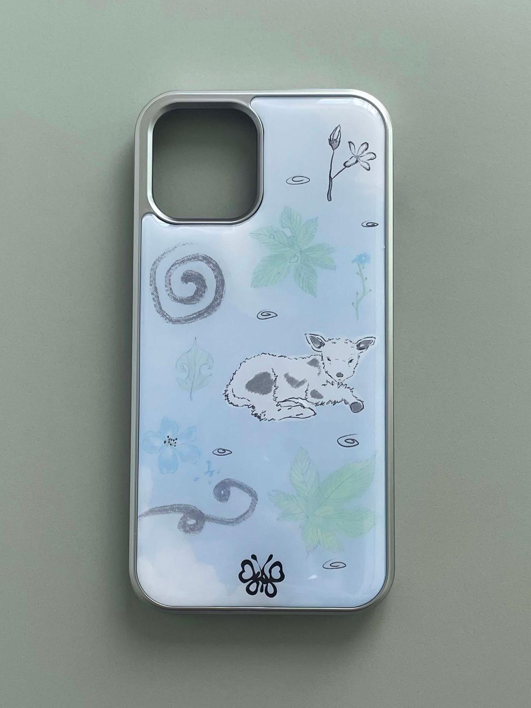 여름의 아기양 Silver Epoxy case