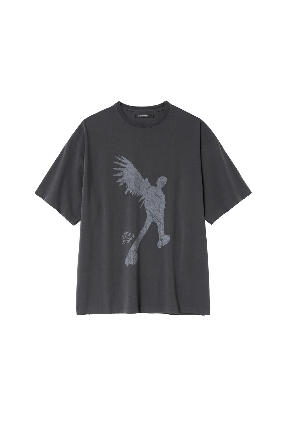 Broken Angel Tee Charcoal