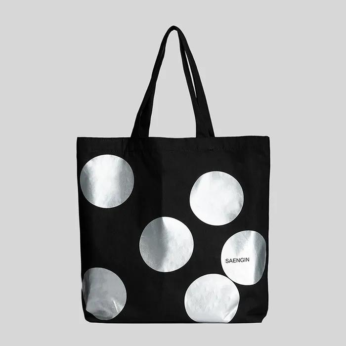 DOT TOTE BAG - BLACK