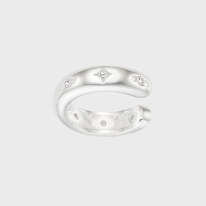 [silver925] starlight cubic earcuff