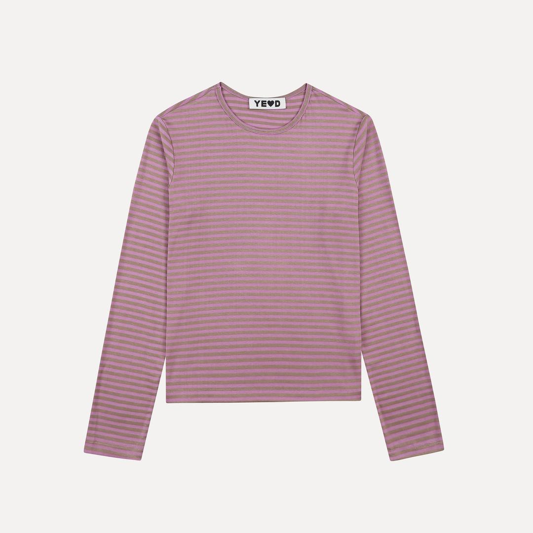 STRIPE BASIC T - PINK GOLD