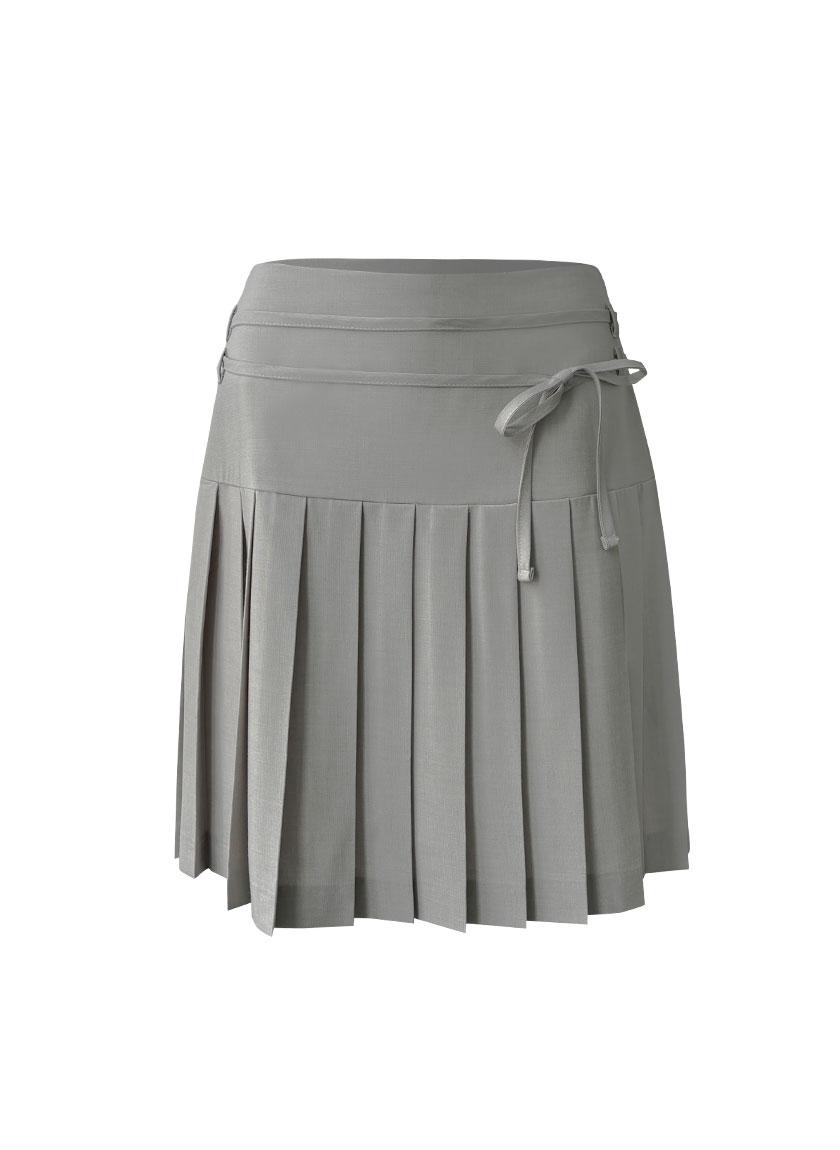 Tuesday Pleats Skirt (Gray)