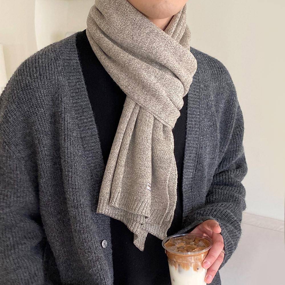남녀공용 고급 니트 머플러 커플 여자 남자 목도리 18color